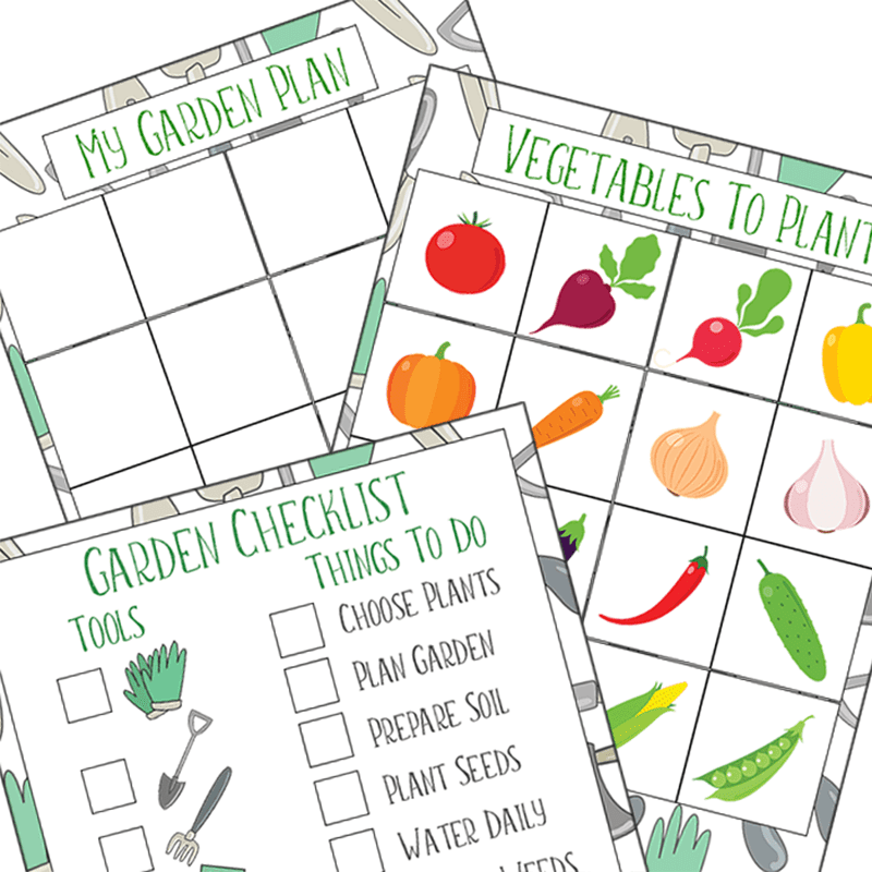 A Fun Way For Kids To Plan A Garden Free Printable Sunny Day 