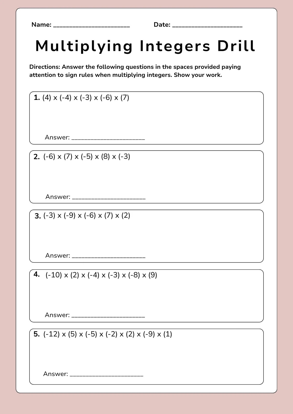 Free Printable 8th Grade Math Worksheet Templates Canva Free Printable 8th Grade Math Worksheet Templates Canva