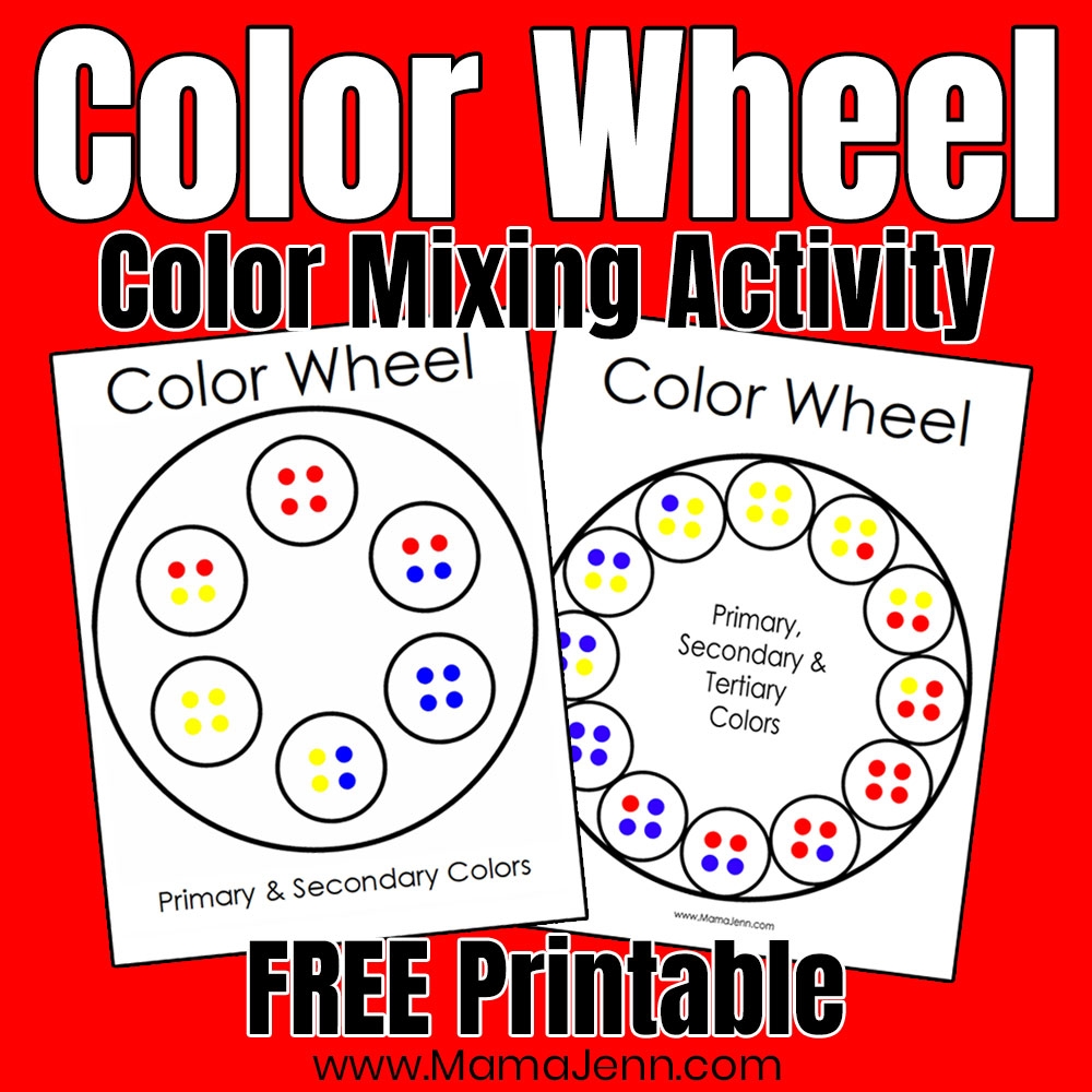 FREE Printable Color Wheel Activity fun U0026 Easy Color Mixing 