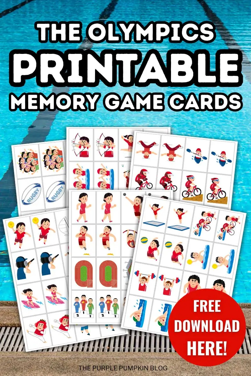 Free Printable Olympics Memory Match Game Cards Free Printable Olympics Memory Match Game Cards