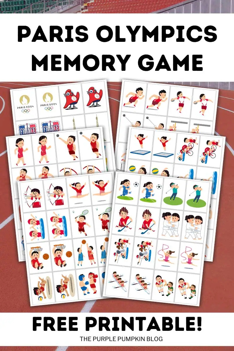 Free Printable Olympics Memory Match Game Cards Free Printable Olympics Memory Match Game Cards