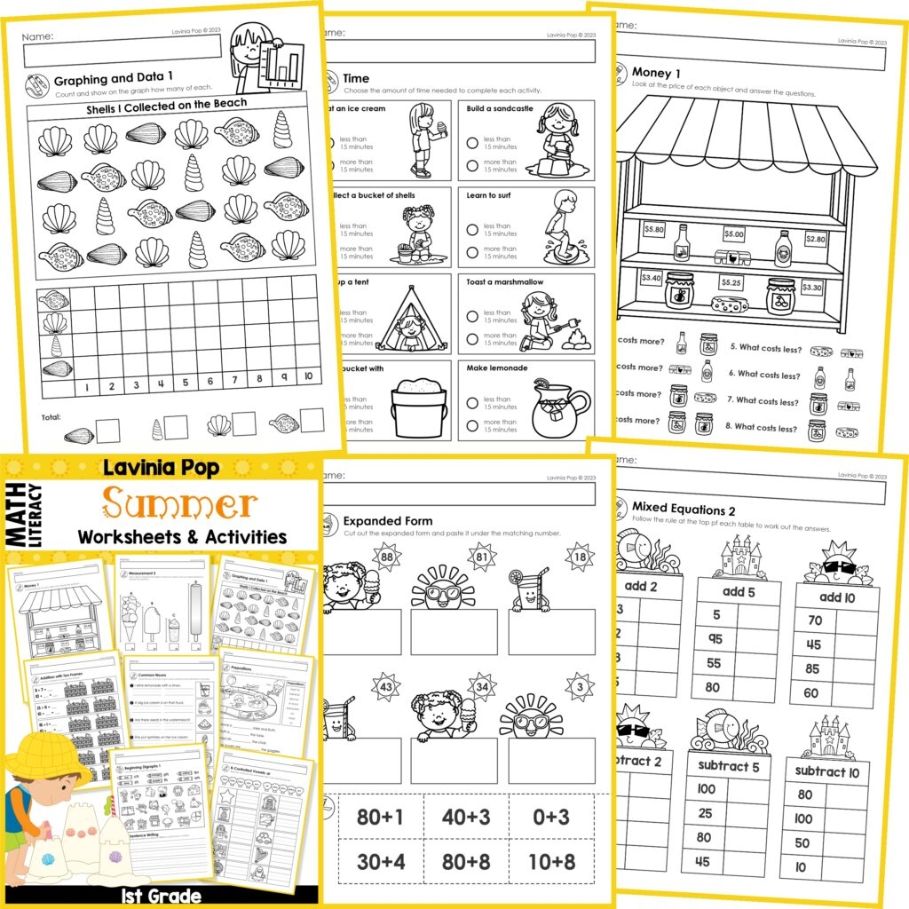 Free Printable Worksheets For Summer Kindergarten