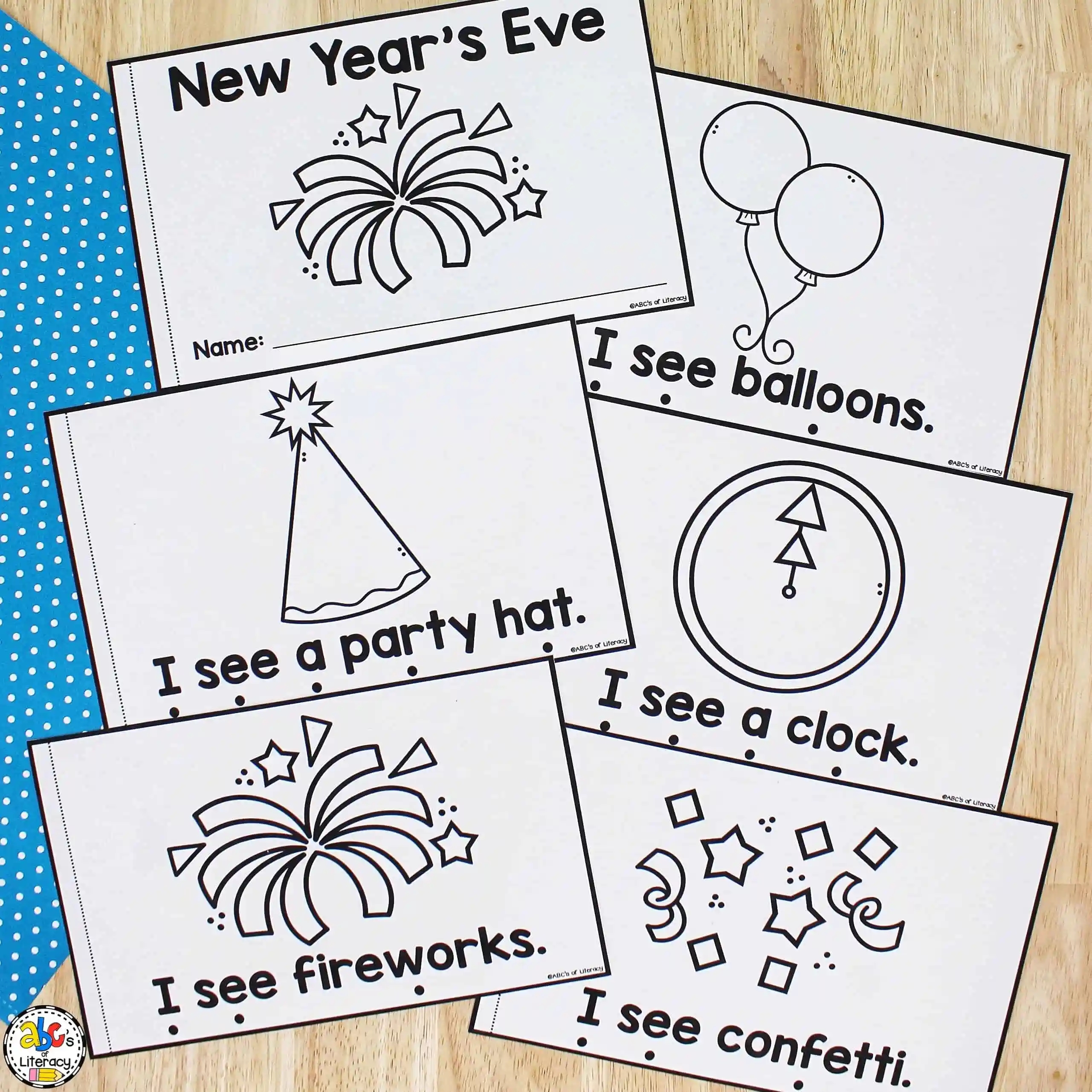 New Year s Eve Printable Book Reading Activity For Preschoolers