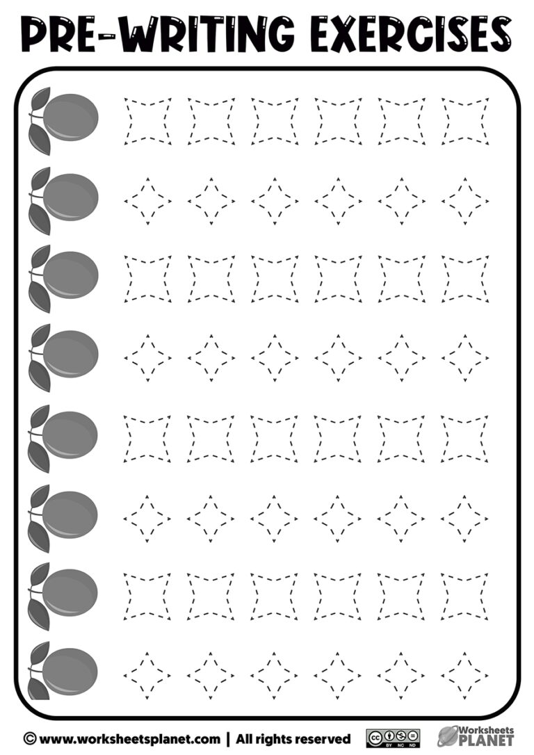 Printable Prewriting Activities For Preschoolers