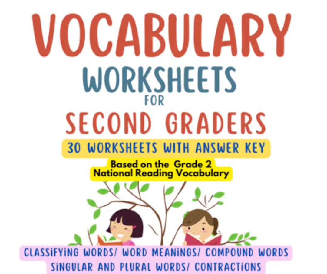 Free Second Grade Vocabulary Worksheets