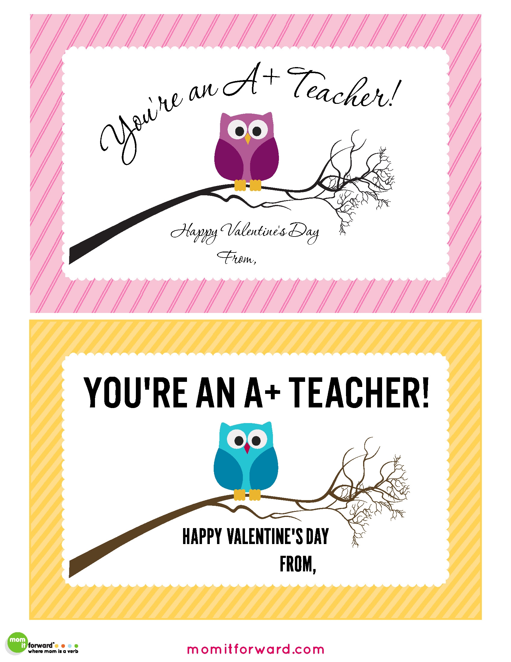 Preschool Valentine Cards Printable For Teacher Preschool Valentine Cards Printable For Teacher