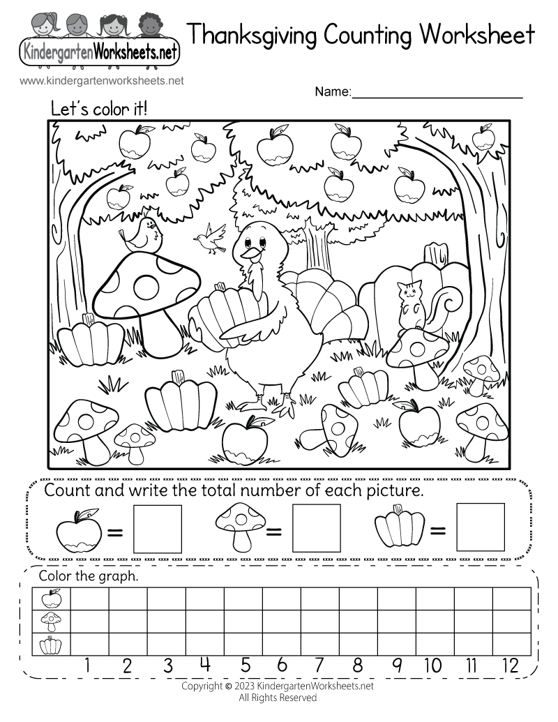 Thanksgiving Counting Worksheet Free Printable Digital U0026 PDF Thanksgiving Counting Worksheet Free Printable Digital U0026 PDF