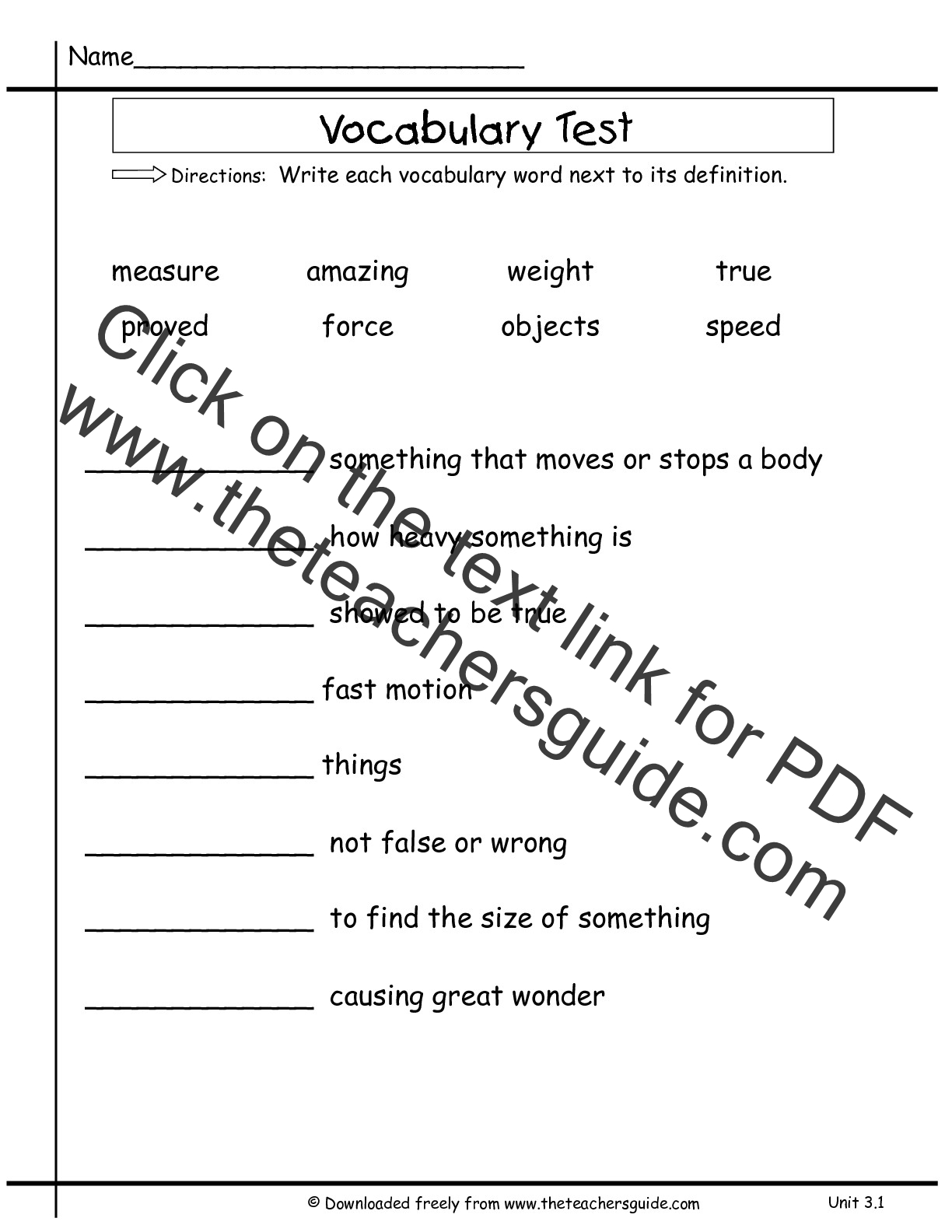 Wonders Second Grade Unit Three Week One Printouts